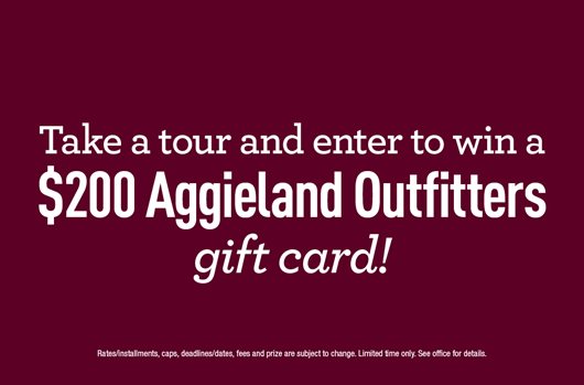 Take a tour and enter to win a $200 Aggieland Outfitters gift card!