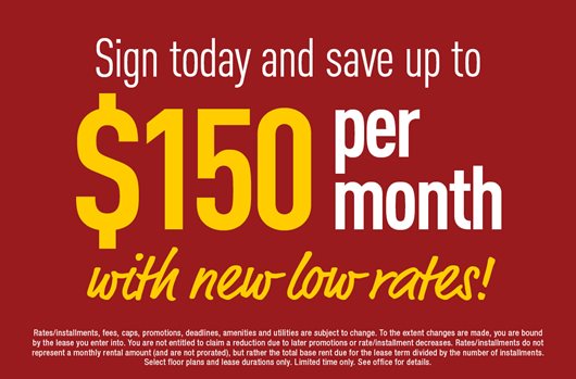 Sign and save up to $150 per month with new low rates!