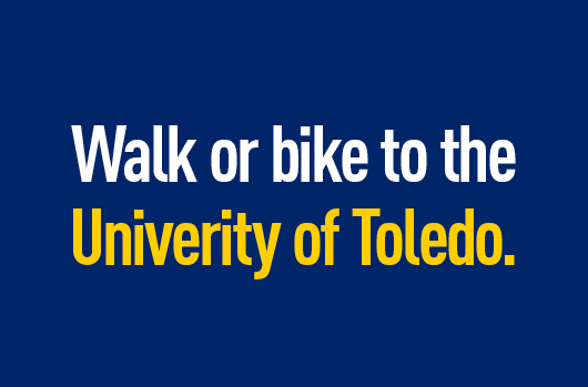 walk or bike to university of toledo