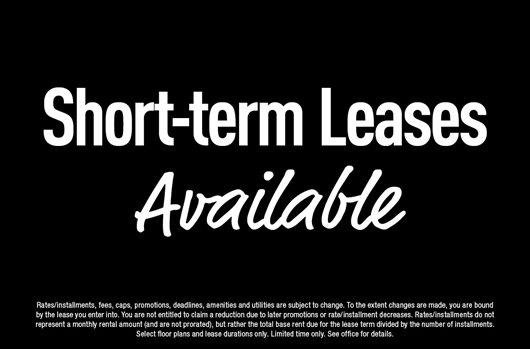 Short-term Leases Available