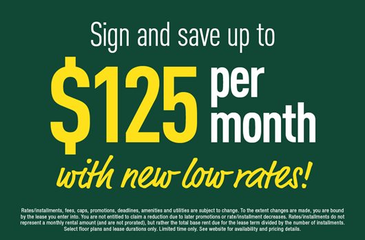Sign and save up to $125 per month with new low rates!