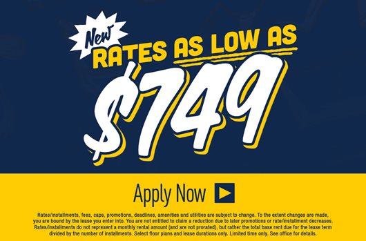 NEW rates as low as $749. Apply now > 