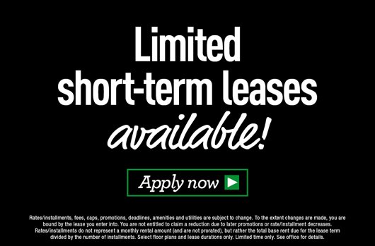 Limited short-term leases available.